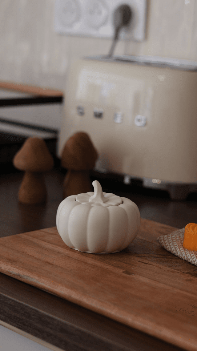 Citrouille - Bougie en pot