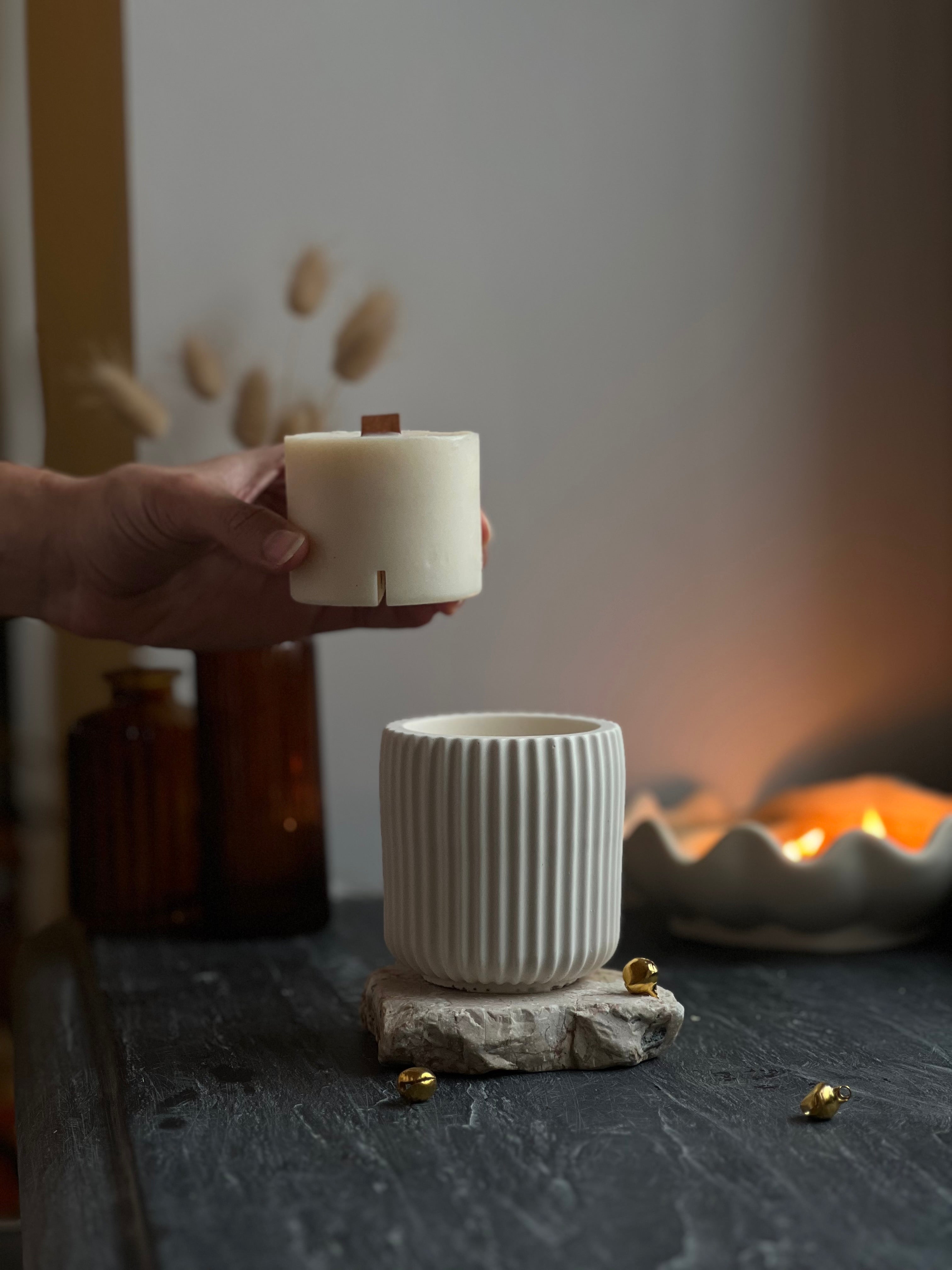 Recharge bougie en pot